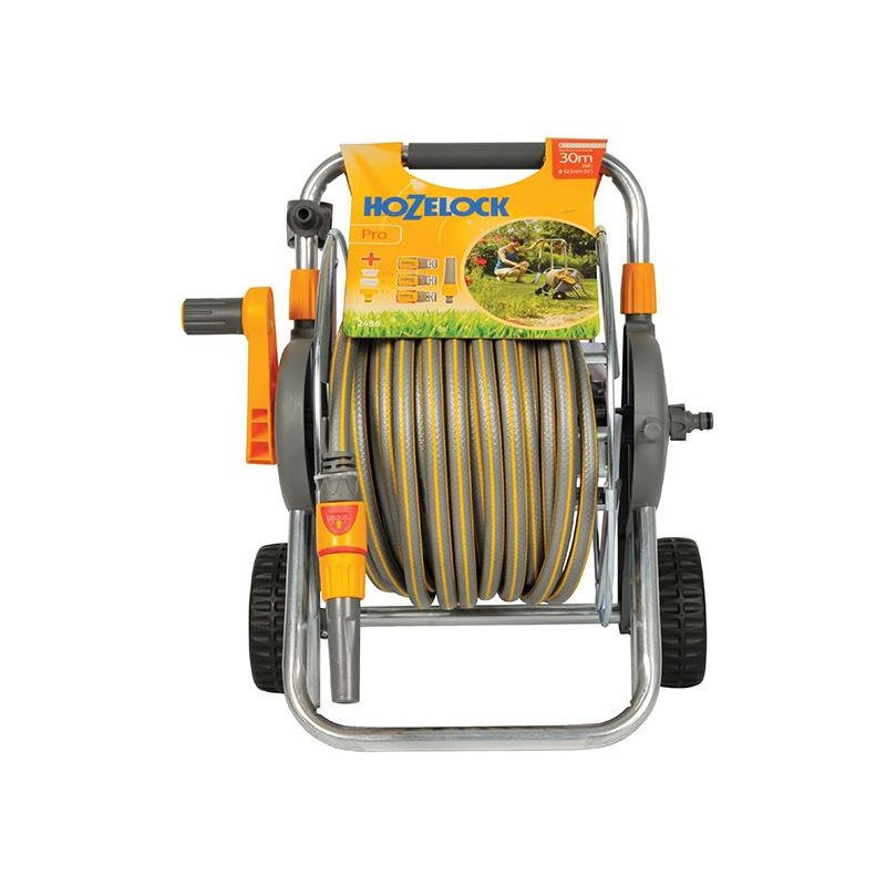 Hozelock 2436 60m Metal Pro Hose Cart & 30m of 12.5mm Hose Hozelock - Dynamic Drive
