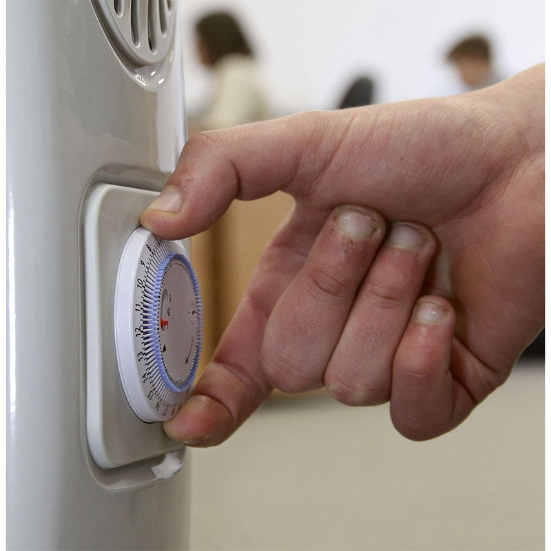 Sealey Oil Filled Radiator 2500W/230V 11-Element with Timer RD2500T Sealey - Dynamic Drive