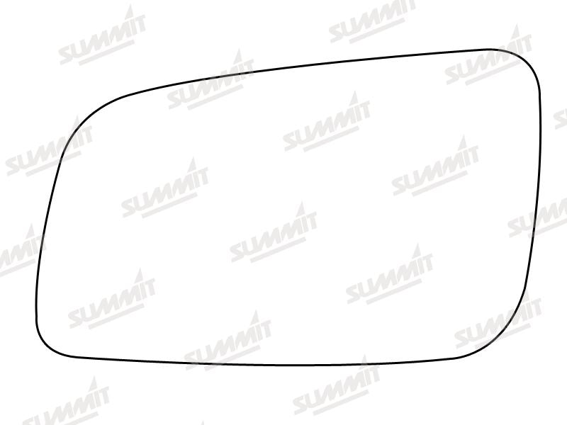 Summit Non-Heated Base Plate With Standard Mirror Glass fits Vauxhall Astra 98 on LHS Summit - Dynamic Drive