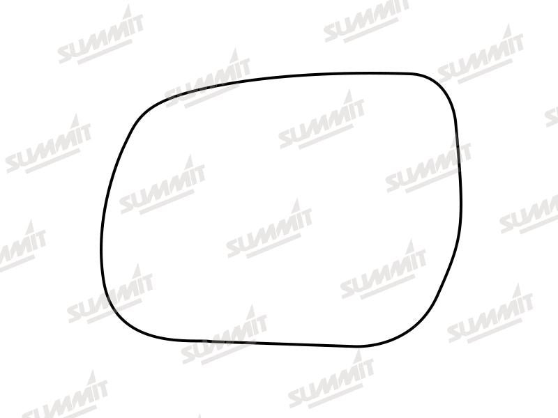 Summit Stick-On Standard Mirror Glass fits Daihatsu Terios 06 to 15 LHS Summit - Dynamic Drive