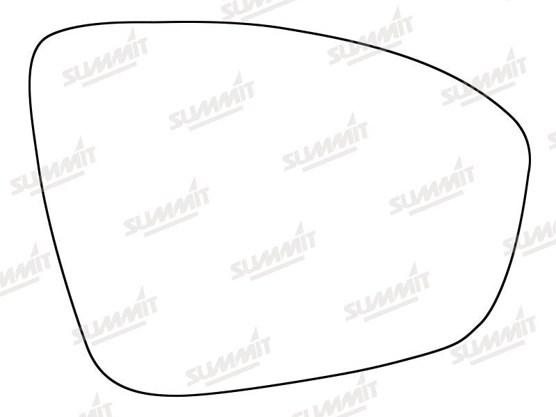Summit Heated Base Plate With Standard Mirror Glass fits Renault Megane 2015 on RHS Summit - Dynamic Drive
