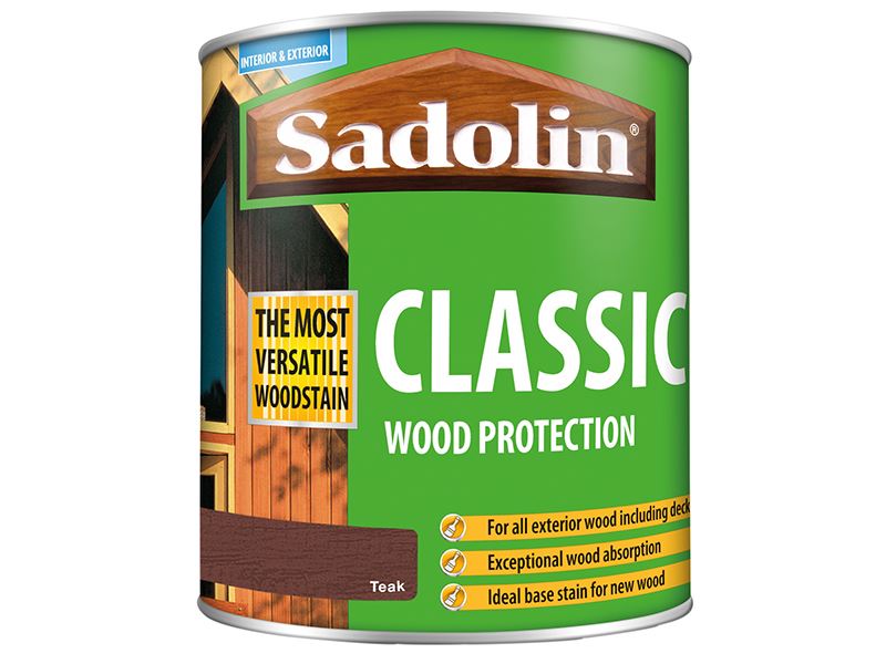 Sadolin Classic Wood Protection Teak 1 litre Sadolin - Dynamic Drive