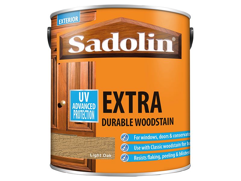 Sadolin Extra Durable Woodstain Light Oak 2.5 litre Sadolin - Dynamic Drive