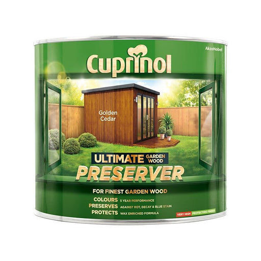 Cuprinol Ultimate Garden Wood Preserver Golden Cedar 1 litre Cuprinol - Dynamic Drive