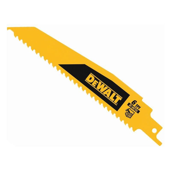 Dewalt Power Tools Bi-Metal Wood Demolition Reciprocating Blade 152mm x 6 TPI (Pack 5) DeWALT Power Tools - Dynamic Drive