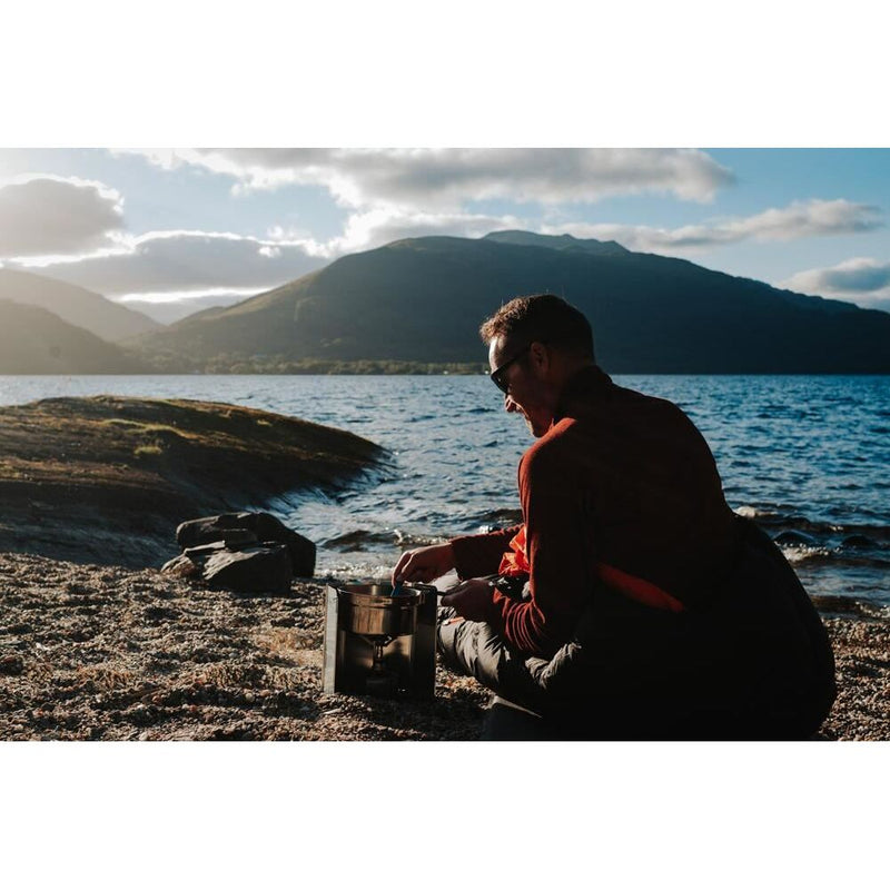 Vango Folding Stove with Windshield and Piezo Silver Vango - Dynamic Drive