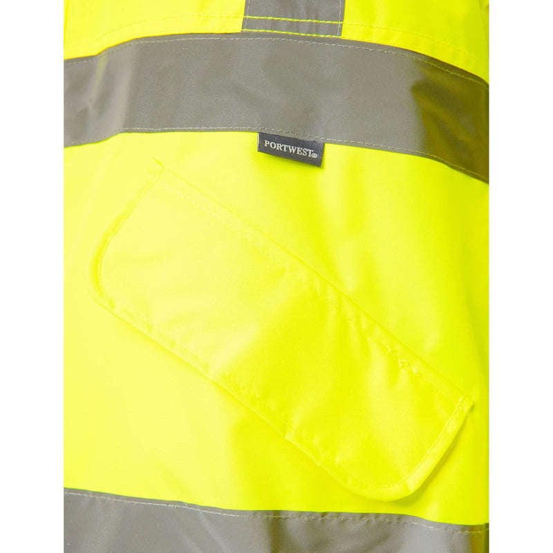 Portwest Hi-Vis Bomber Jacket - Yellow - Large Portwest - Dynamic Drive