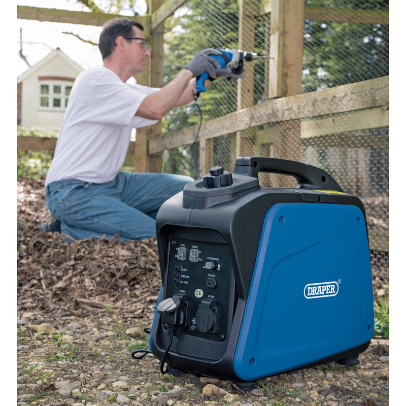 Draper Petrol Inverter Generator, 1700W 80956 Draper - Dynamic Drive