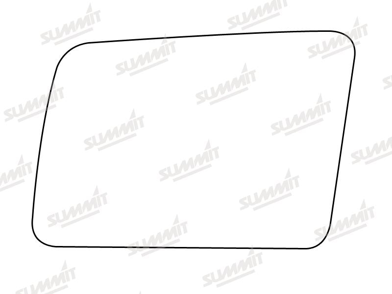 Summit Stick-On Standard Mirror Glass fits Vauxhall Nova LHS Summit - Dynamic Drive