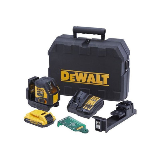 Dewalt Power Tools DCLE34021D1 XR Compact Cross Line Green Laser 18V 1 x 2.0Ah Li-ion DeWALT Power Tools - Dynamic Drive
