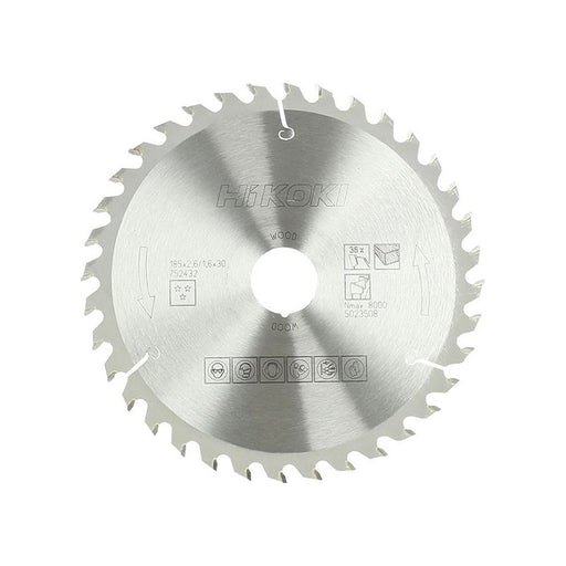 Hikoki Circular Saw Blade 185 x 30mm x 36T HiKOKI - Dynamic Drive