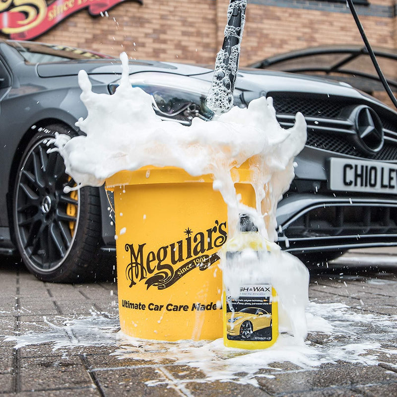 2x Meguiar's RG203 Yellow 5 US Gallon Bucket Meguiar's - Bars 4 Cars