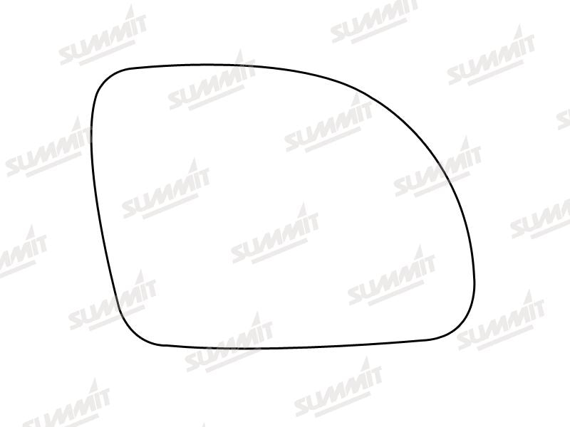 Summit Stick-On Standard Mirror Glass fits VW Beetle 99 on RHS Summit - Dynamic Drive