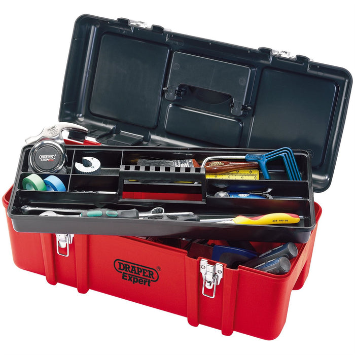 Draper Plastic Tool Box with Tote Tray, 580mm 27732 Draper - Dynamic Drive