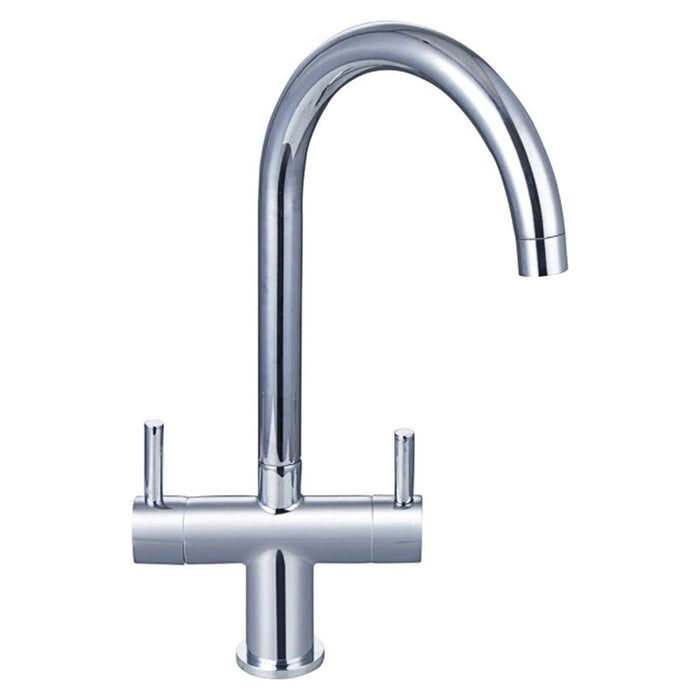 AG Beyton Twin Lever Kitchen / Galley Monoblock Mixer Tap Chrome AG - Dynamic Drive