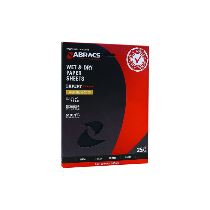 Connect Abracs Wet & Dry Abrasive Sheets P220 25pc 32168 Tool Connection - Dynamic Drive