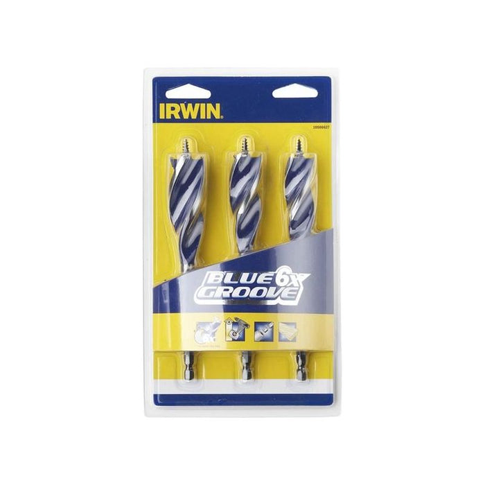 Irwin® Blue Groove 6X Wood Drill Bit Set, 3 Piece IRWIN® - Dynamic Drive