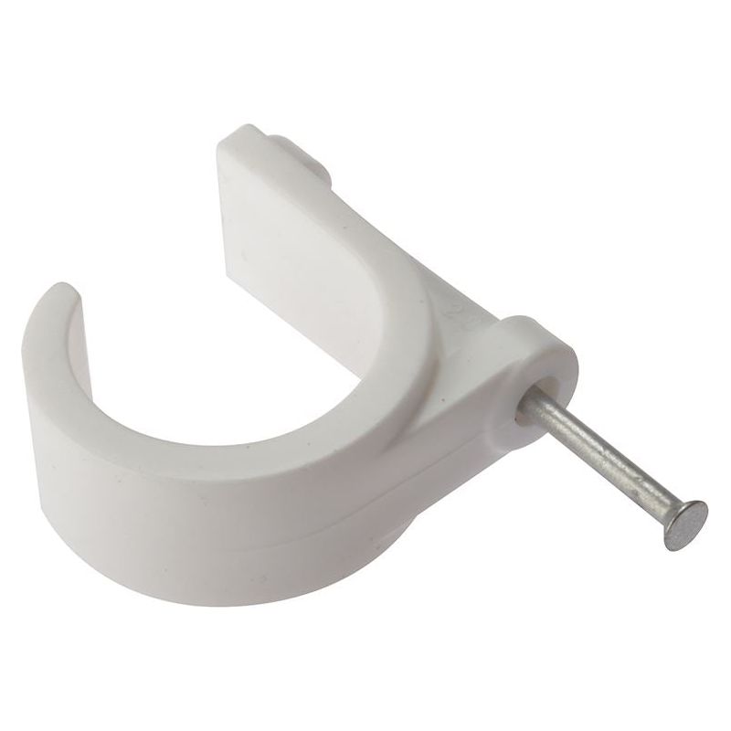 Forgefix Pipe Clip with Masonry Nail 28mm Box 50 ForgeFix - Dynamic Drive