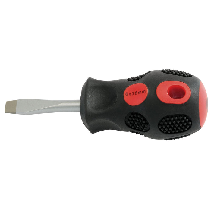 Draper Plain Slot Flared Tip Screwdriver, 6 x 38mm (Sold Loose) 40012 Draper - Dynamic Drive
