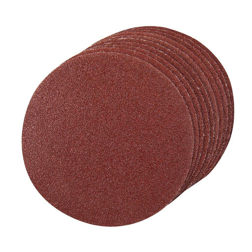 Silverline Hook & Loop Discs 125mm 10pce 125mm 4 x 60, 2 x 80, 120, 240G Silverline - Dynamic Drive
