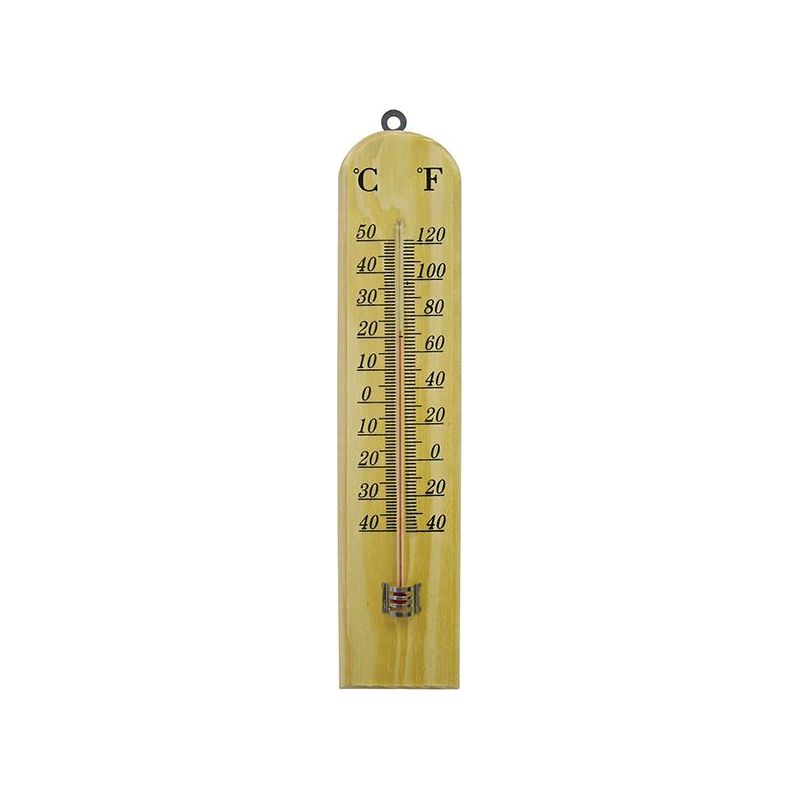 Faithfull Wall Thermometer - Wood 260mm Faithfull - Dynamic Drive