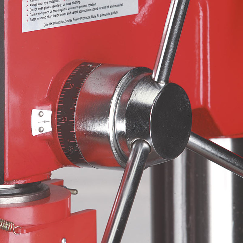 Sealey Radial Pillar Drill Floor 5-Speed 1620mm Height 550W/230V GDM1630FR Sealey - Dynamic Drive