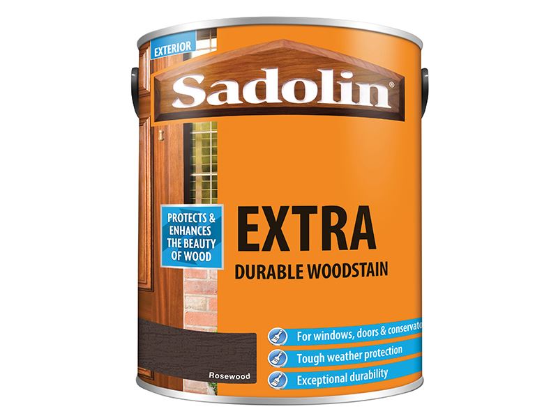 Sadolin Extra Durable Woodstain Rosewood 5 litre Sadolin - Dynamic Drive
