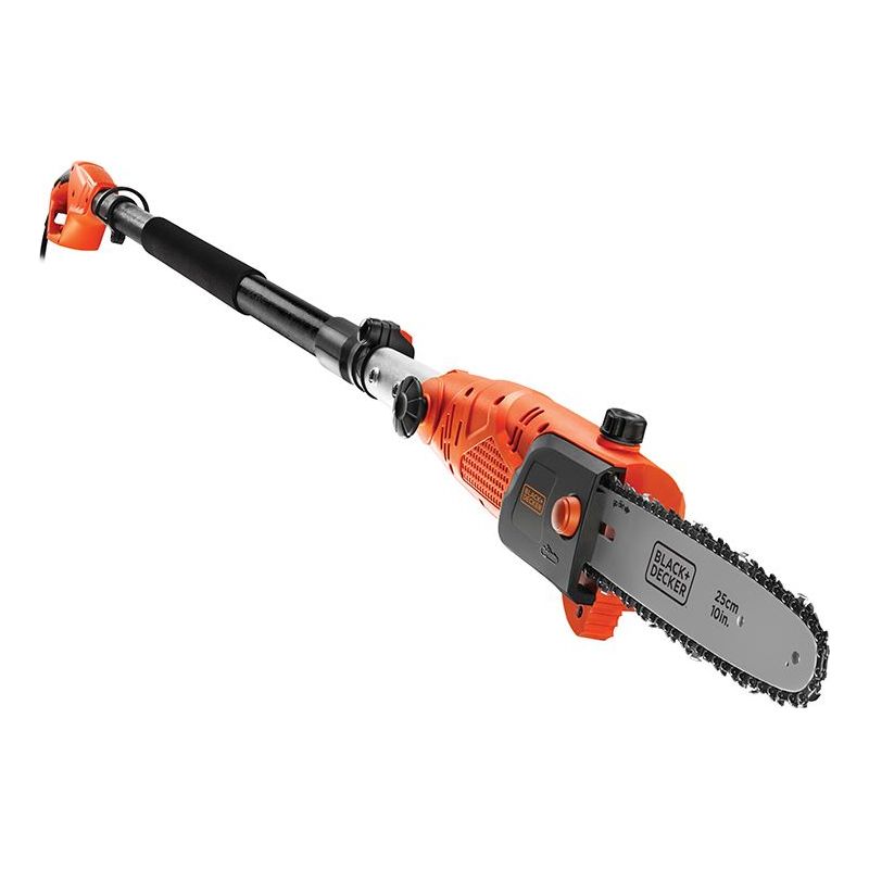 Black + Decker PS7525 Corded Pole Saw 25cm Bar 800W 240V BLACK + DECKER - Dynamic Drive