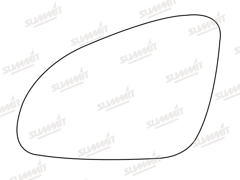 Summit Stick-On Aspheric Mirror Glass fits Vauxhall Insignia Astra J 10 on LHS Summit - Dynamic Drive