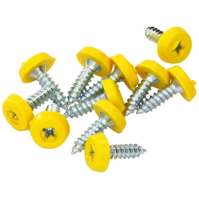 Connect 31543 Number Plate Screw Yellow No 10 x 3/4 100pc Connect - Dynamic Drive