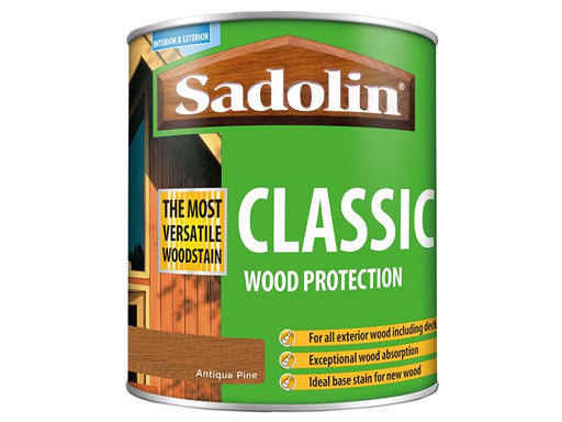 Sadolin Classic Wood Protection Antique Pine 1 litre Sadolin - Dynamic Drive
