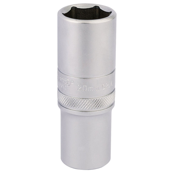 Draper 6 Point Metric Deep Socket, 1/2" Sq. Dr., 20mm 16652 Draper - Dynamic Drive