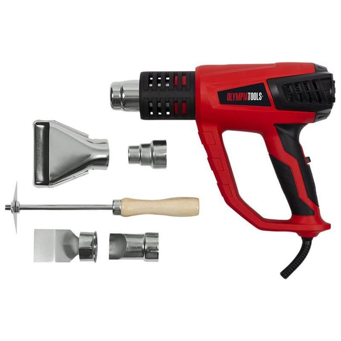 Olympia Power Tools Heat Gun with 5 Accessories 2000W 240V Olympia Power Tools - Dynamic Drive