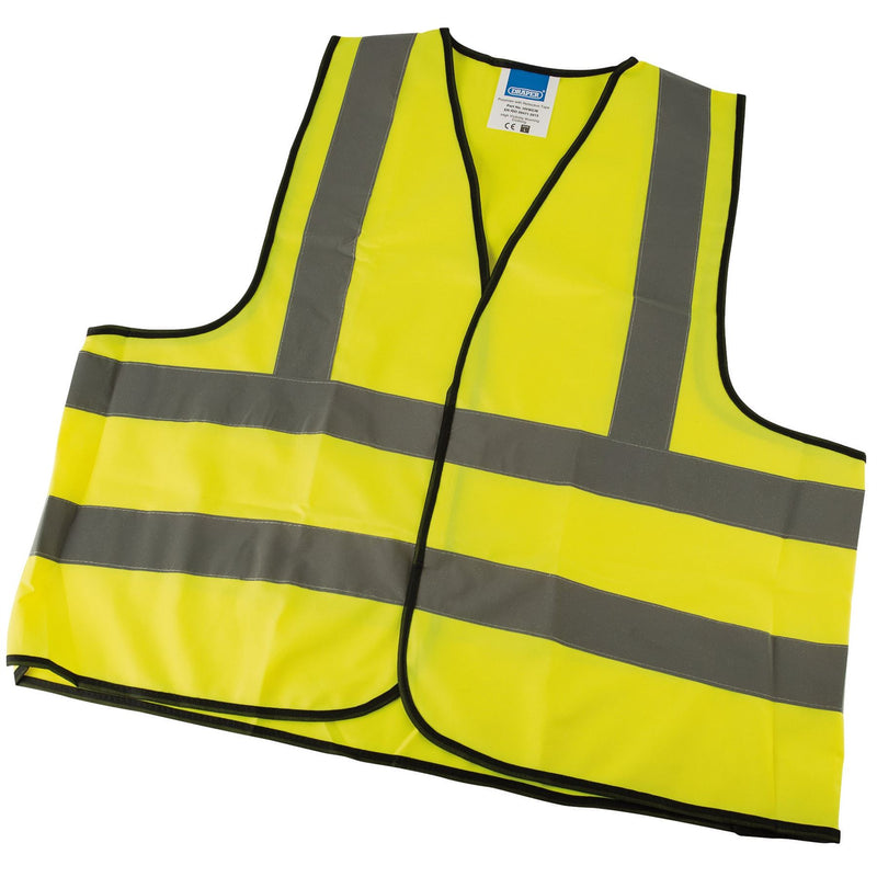 Draper High Visibility Traffic Waistcoat to EN471 Class 2L, Large 73732 Draper - Dynamic Drive