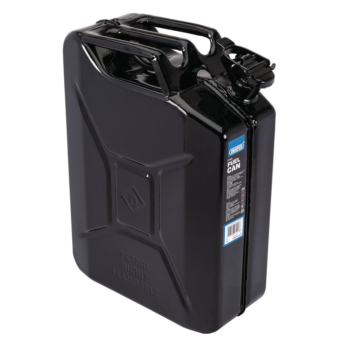 Draper Steel Fuel Can, 20L, Black 07257 Draper - Dynamic Drive