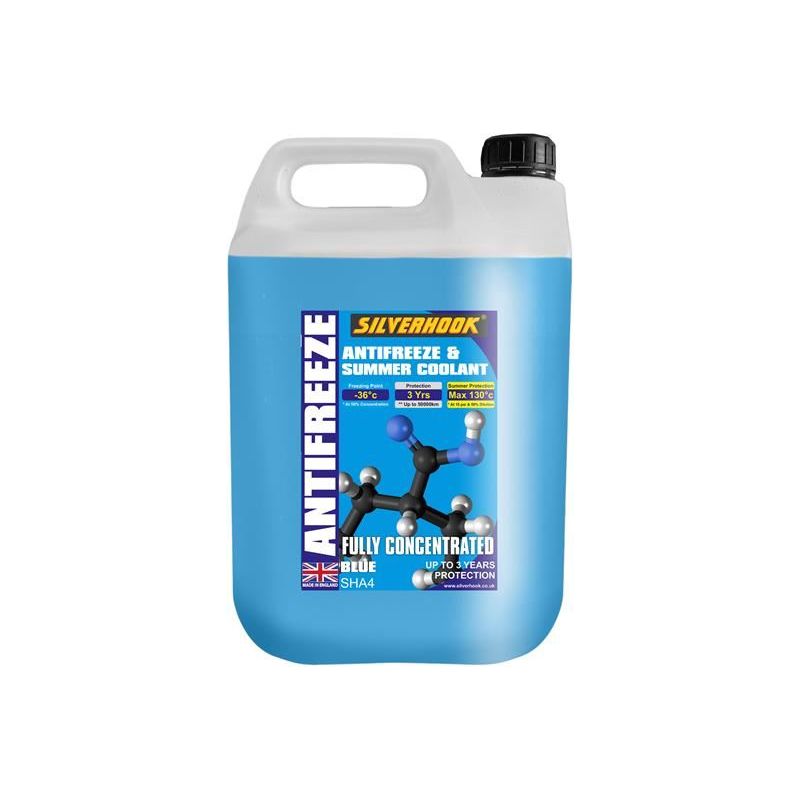 Silverhook Fully Concentrated Antifreeze Blue 4.5 litre Silverhook - Dynamic Drive