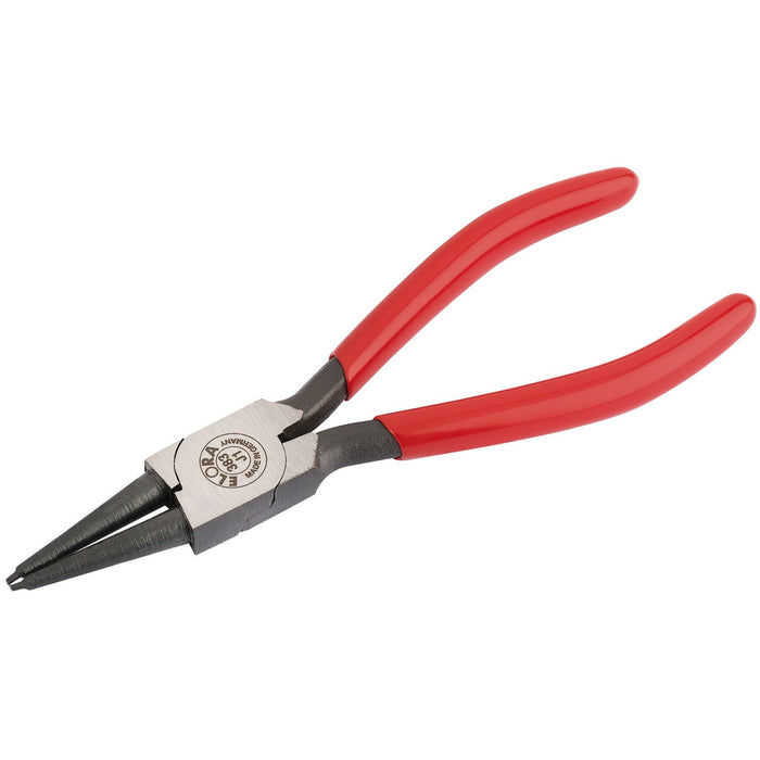 Draper Elora J1 Straight Internal Circlip Pliers with Dipped Handles, 8 - 25mm Draper - Dynamic Drive