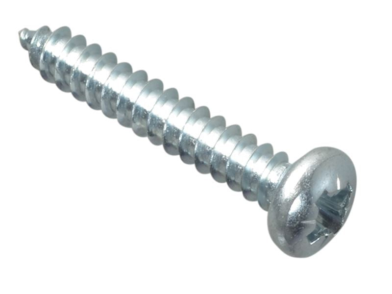 Forgefix Self-Tapping Screw Pozi Compatible Pan Head ZP 1in x 8 ForgePack 25 ForgeFix - Dynamic Drive