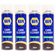 4x NAPA Carb Cleaner Spray Carburettor Intake Spray Cleaner Professional 500Ml NAPA - Dynamic Drive