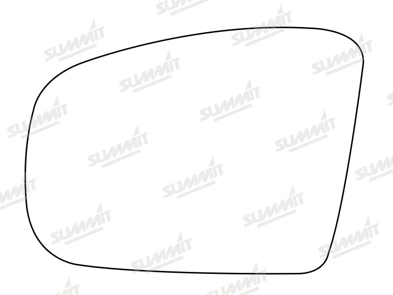 Summit Stick-On Aspheric Mirror Glass fits Mercedes GL / ML Class 06 to 09 RHS Summit - Dynamic Drive