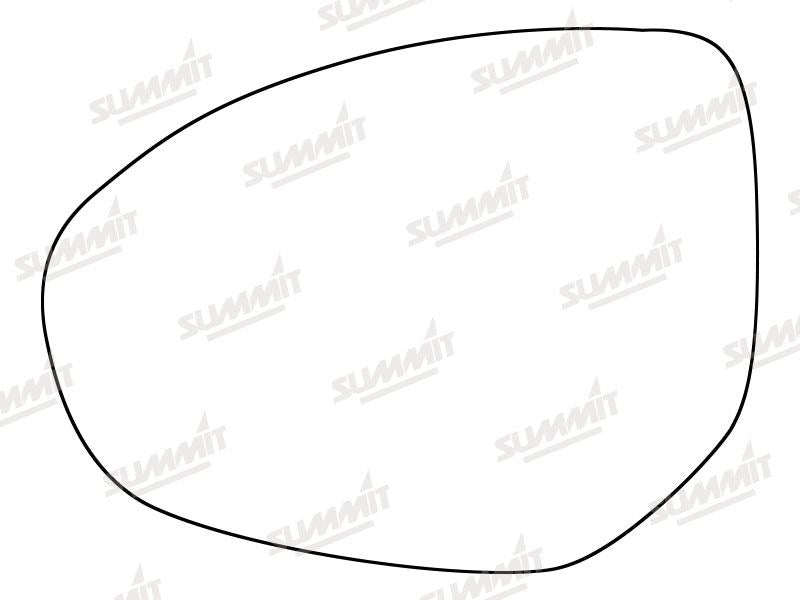 Summit Stick-On Standard Mirror Glass fits Mazda 2 07 to 12, Mazda 3 09 to 13 & Mazda 6 07 to 09 LHS Summit - Dynamic Drive