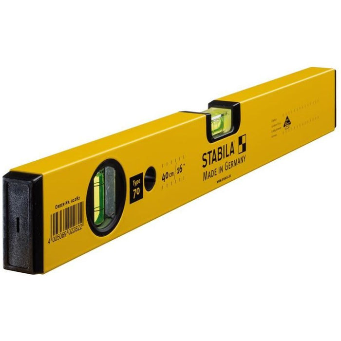 Stabila 70-40 Single Plumb Spirit Level 2 Vial 40cm Stabila - Dynamic Drive