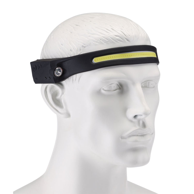 Draper COB LED Rechargeable 2-in-1 Head Torch with Wave Sensor, 3W, USB-C Cable Draper - Dynamic Drive