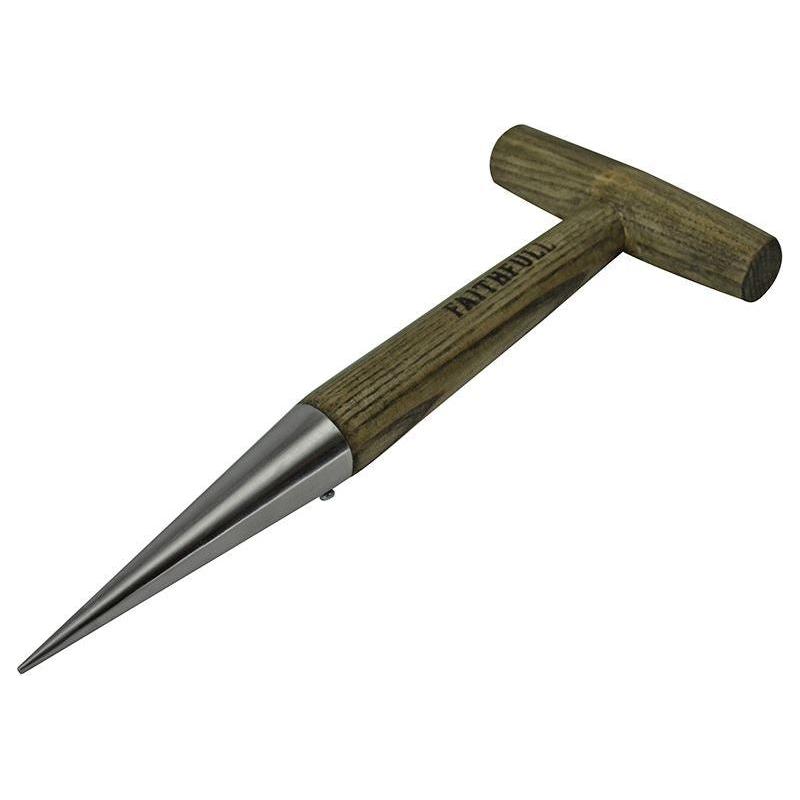 Faithfull Prestige Stainless Steel Dibber Ash Handle Faithfull - Dynamic Drive