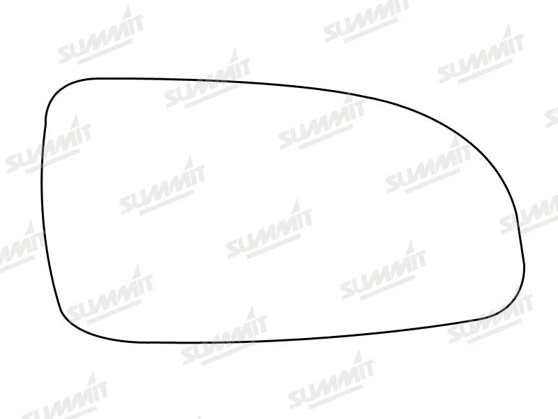 Summit Non-Heated Base Plate With Standard Mirror Glass fits Vauxhall Astra 04 RHS Summit - Dynamic Drive