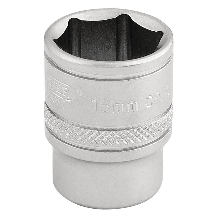 Draper 6 Point Metric Socket, 3/8" Sq. Dr., 16mm 16542 Draper - Dynamic Drive