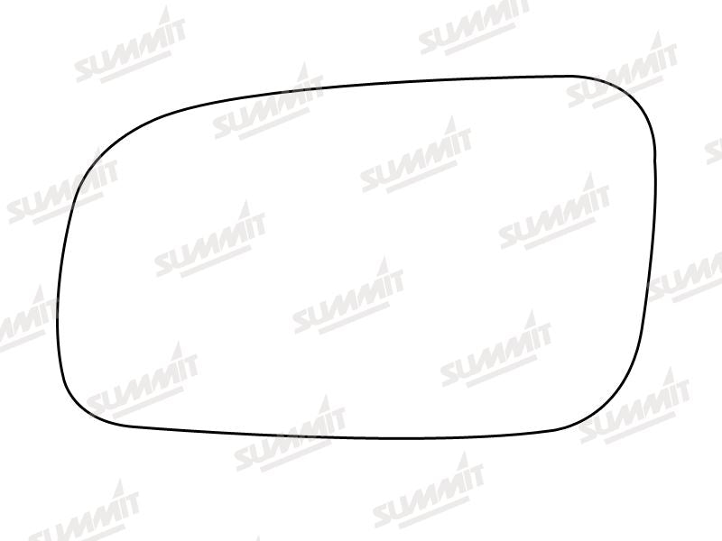 Summit Stick-On Standard Mirror Glass fits VW Lupo 01 to 05 LHS Summit - Dynamic Drive