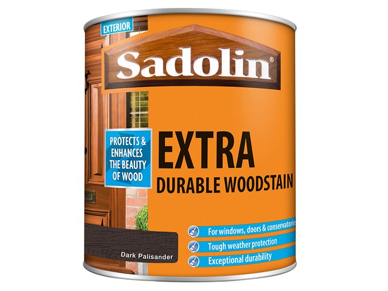 Sadolin Extra Durable Woodstain Dark Palisander 1 litre Sadolin - Dynamic Drive