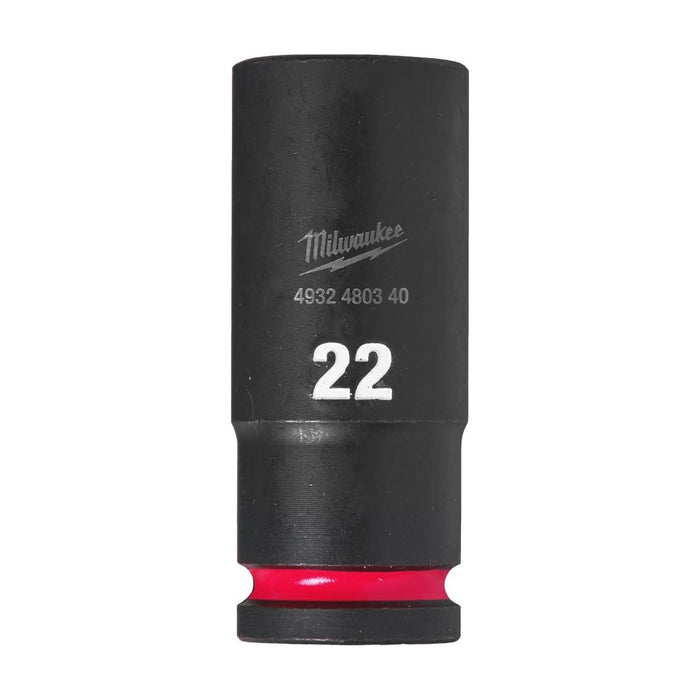 Milwaukee Hex Socket Shw 1/2 Deep 22Mm-1Pc 4932480340 Milwaukee - Dynamic Drive