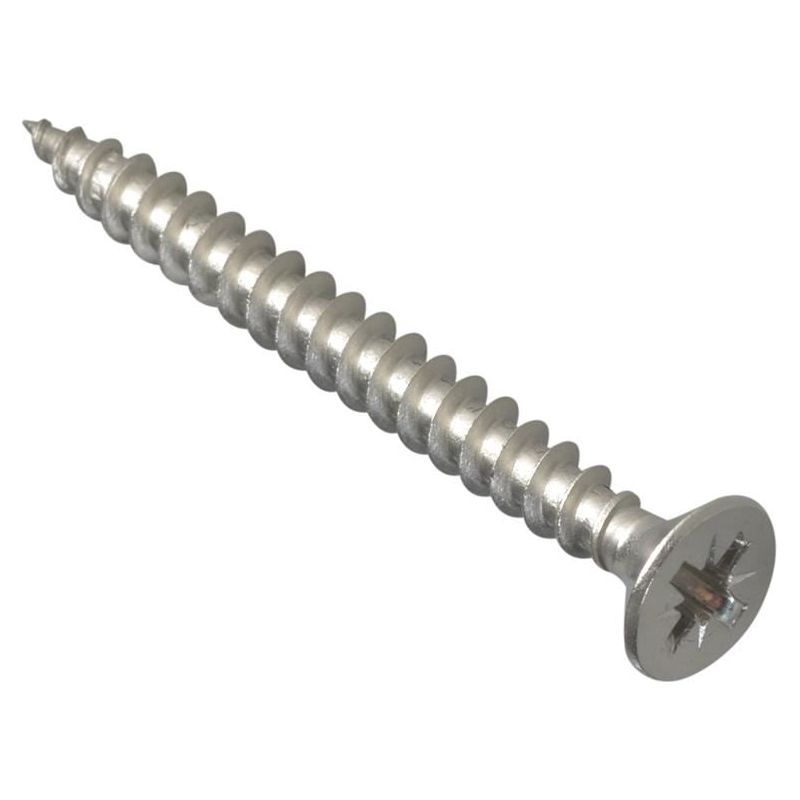 Forgefix Multi-Purpose Pozi Compatible Screw CSK ST S/Steel 5.0 x 50mm Box 200 ForgeFix - Dynamic Drive